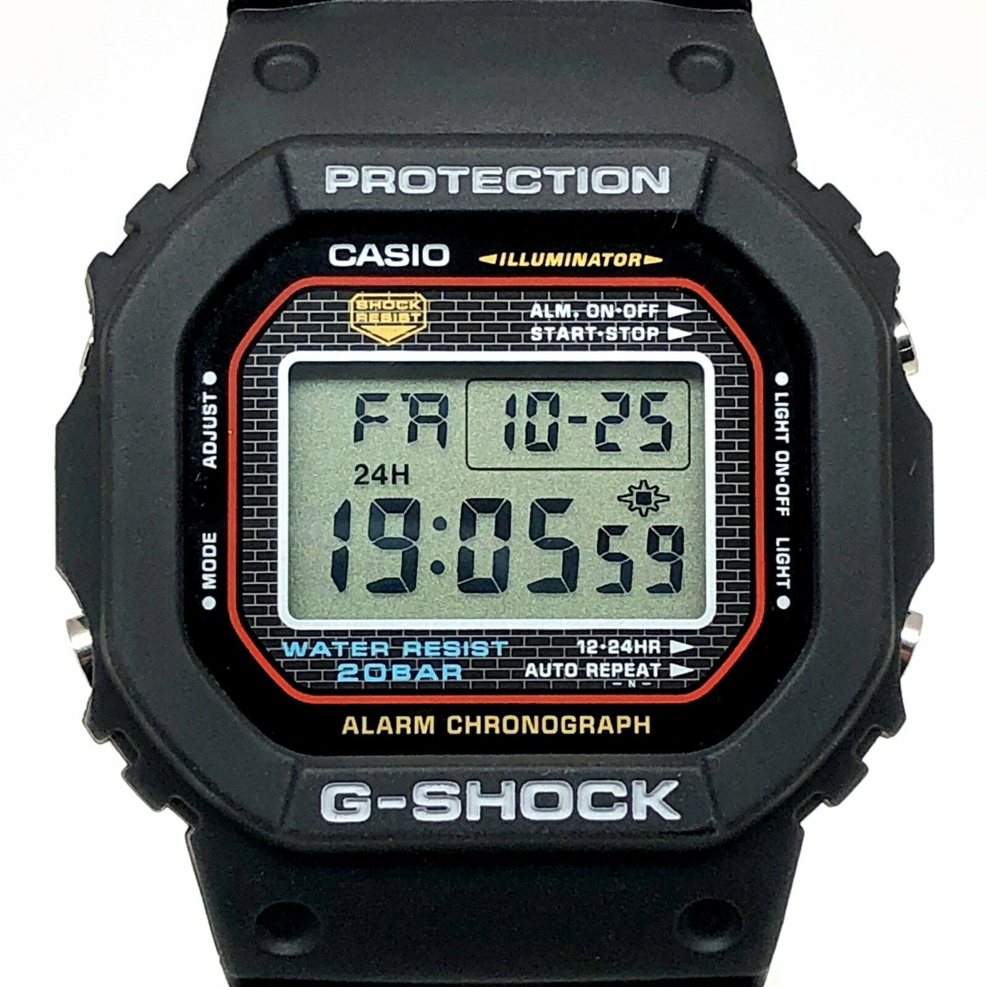 G-SHOCK CASIO Watch DW-5000-1 Reproduction of the first model DW-5000C Screw back EL backlight Released in March 2001 Mikunigaoka store