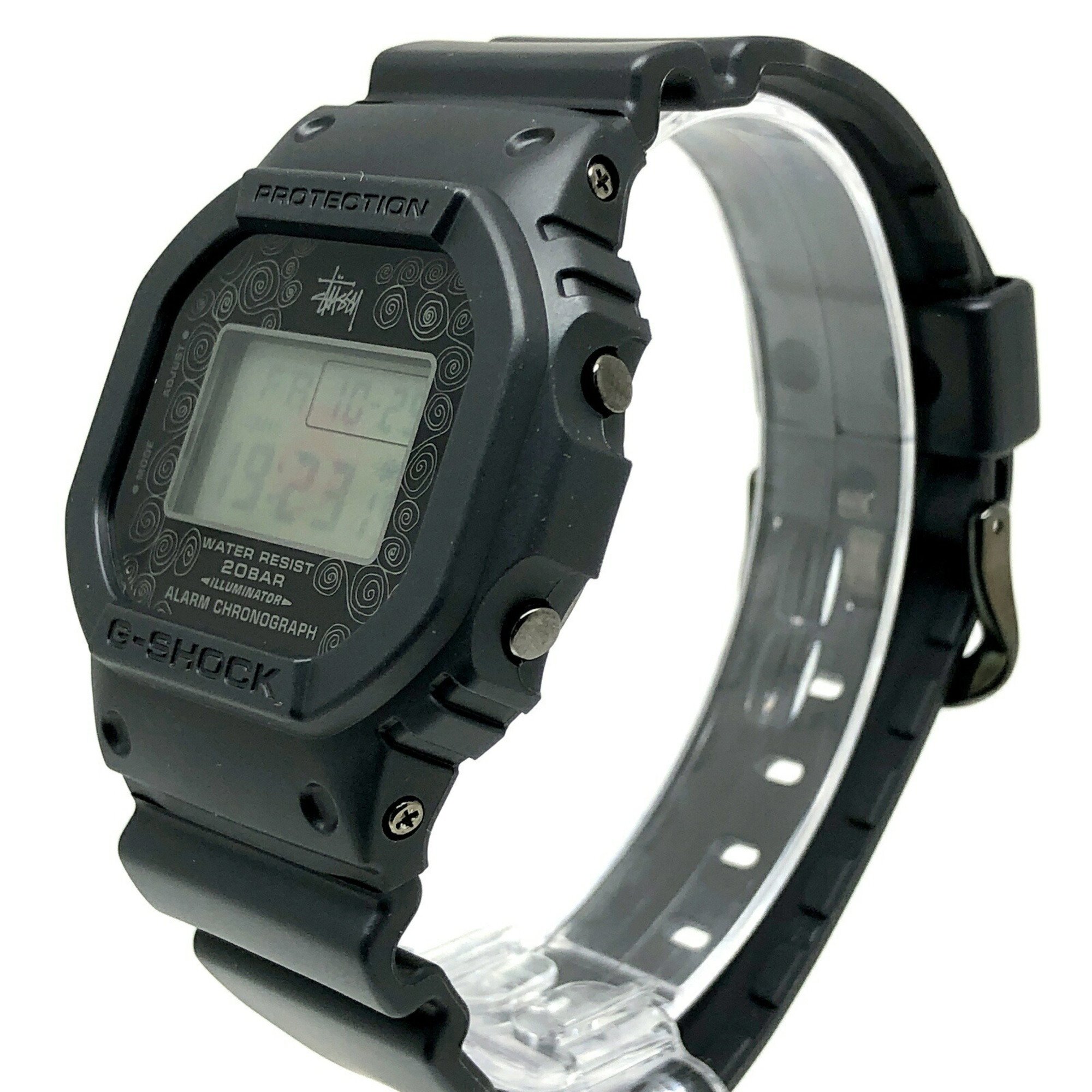 G-SHOCK CASIO Casio Watch DW-5000ST-1 STUSSY 25th Anniversary Stussy Third Collaboration Model Chanel EL First Generation Screwback Released June 2008 Mikunigaoka Store