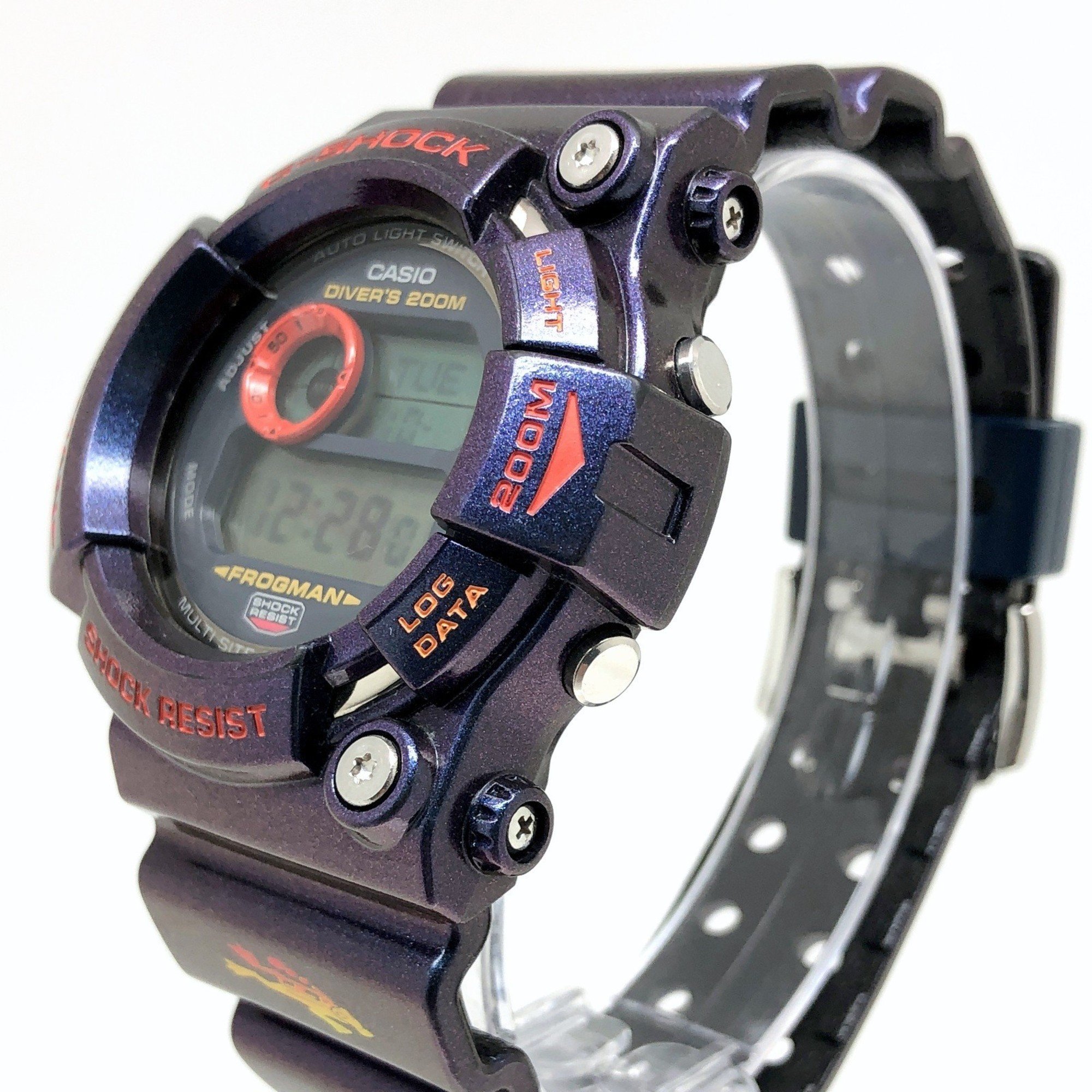 G-SHOCK CASIO Watch GW-201-6 FROGMAN Frogman Poison Frog Majola Color Tough Solar Polarized Paint Masked EL Released in August 2001 Mikunigaoka Store