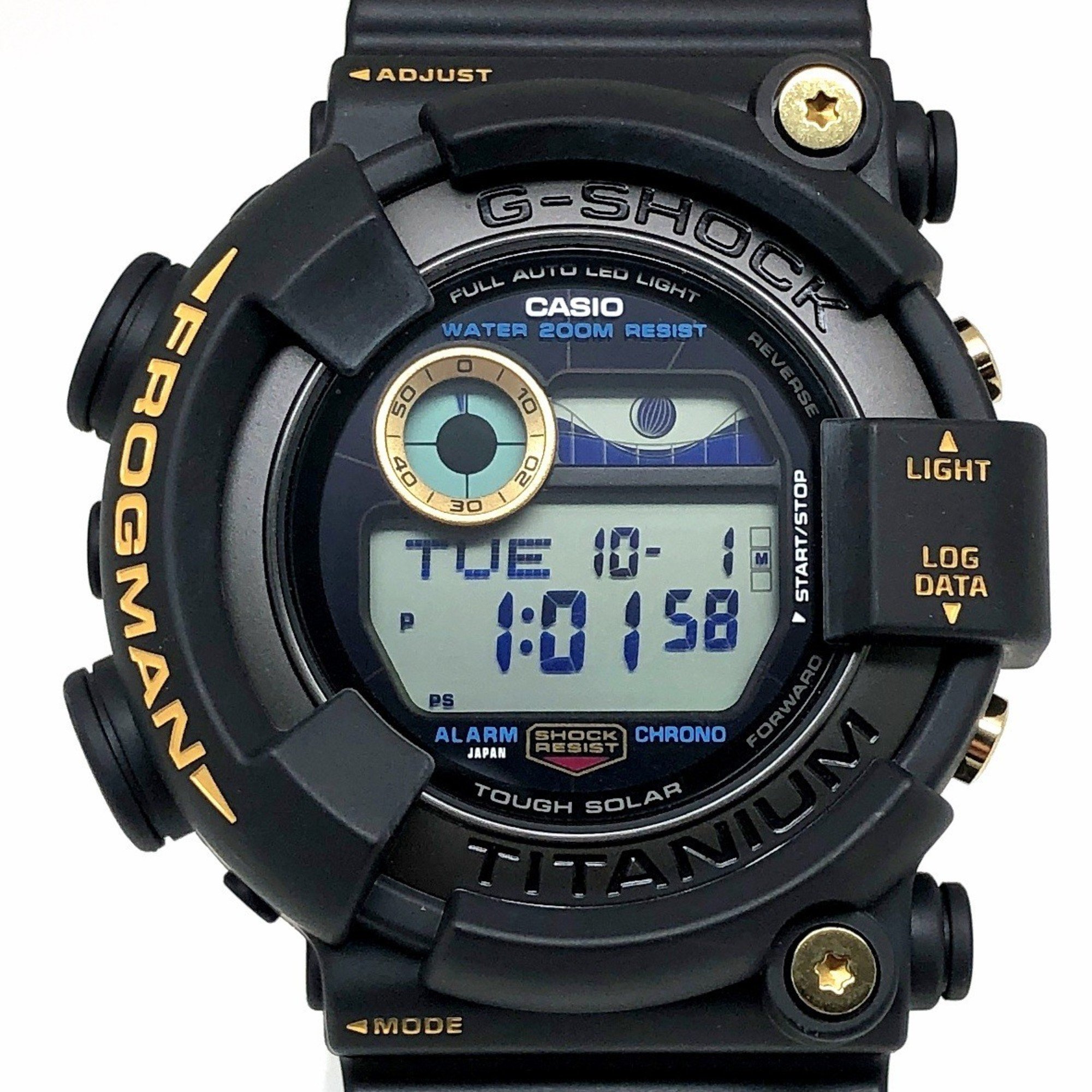 G-SHOCK CASIO Watch GW-8230B-9A FROGMAN 30th ANNIVERSARY Limited Edition Black and Gold Reprint Tough Solar LED Backlight x Released October 2022 Mikunigaoka Store