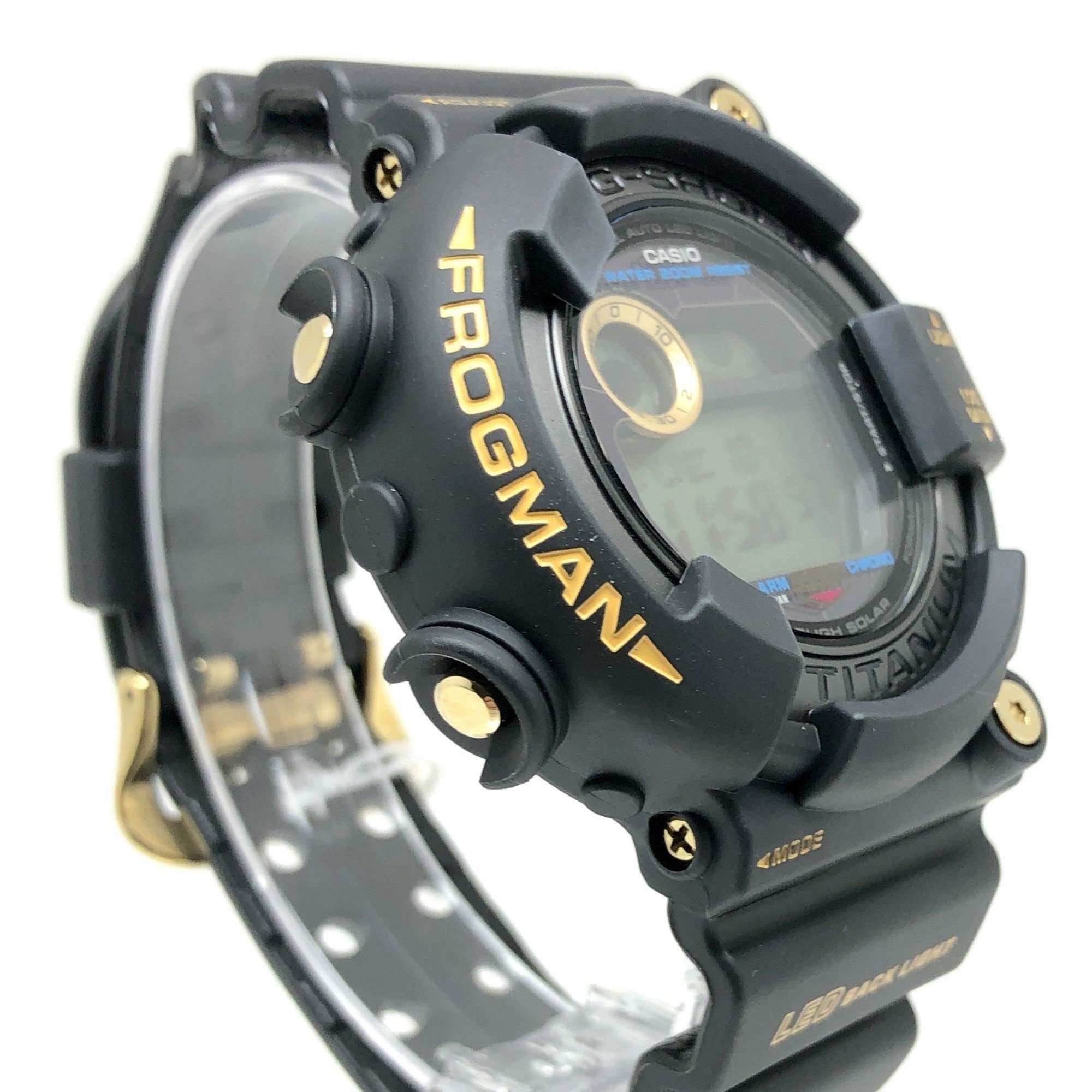 G-SHOCK CASIO Watch GW-8230B-9A FROGMAN 30th ANNIVERSARY Limited Edition Black and Gold Reprint Tough Solar LED Backlight x Released October 2022 Mikunigaoka Store