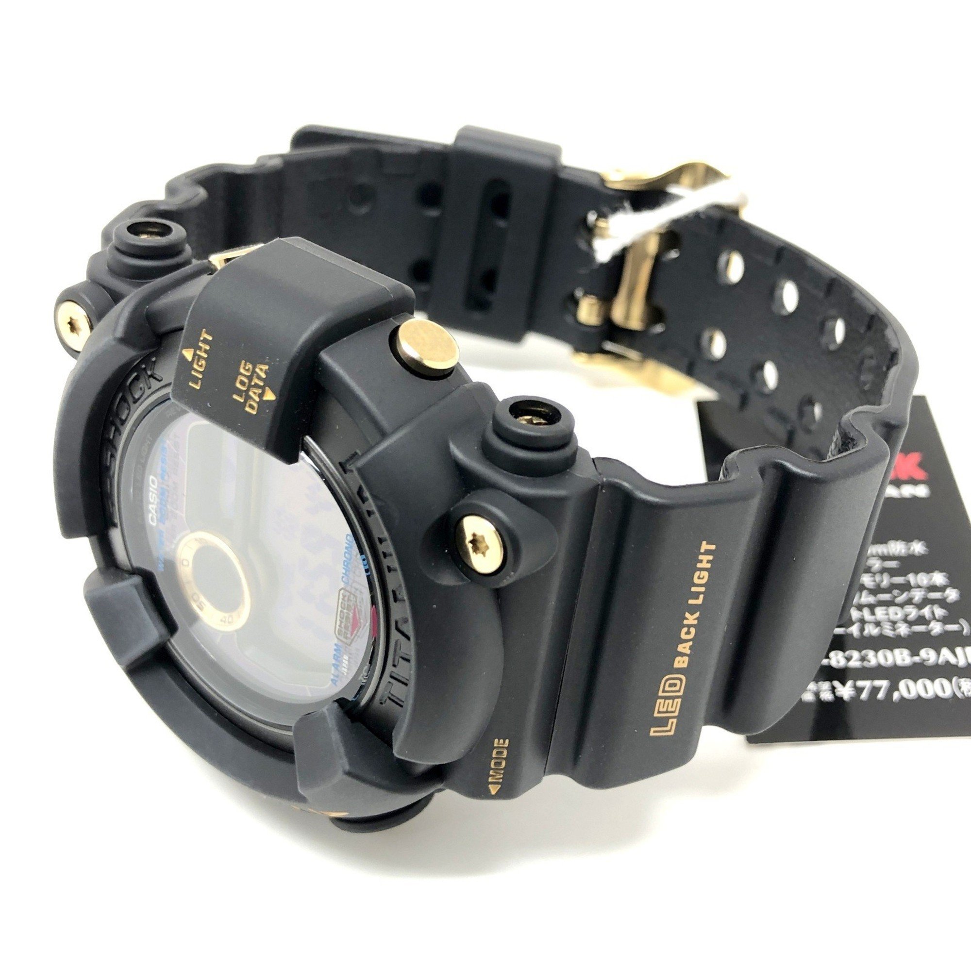 G-SHOCK CASIO Watch GW-8230B-9A FROGMAN 30th ANNIVERSARY Limited Edition Black and Gold Reprint Tough Solar LED Backlight x Released October 2022 Mikunigaoka Store