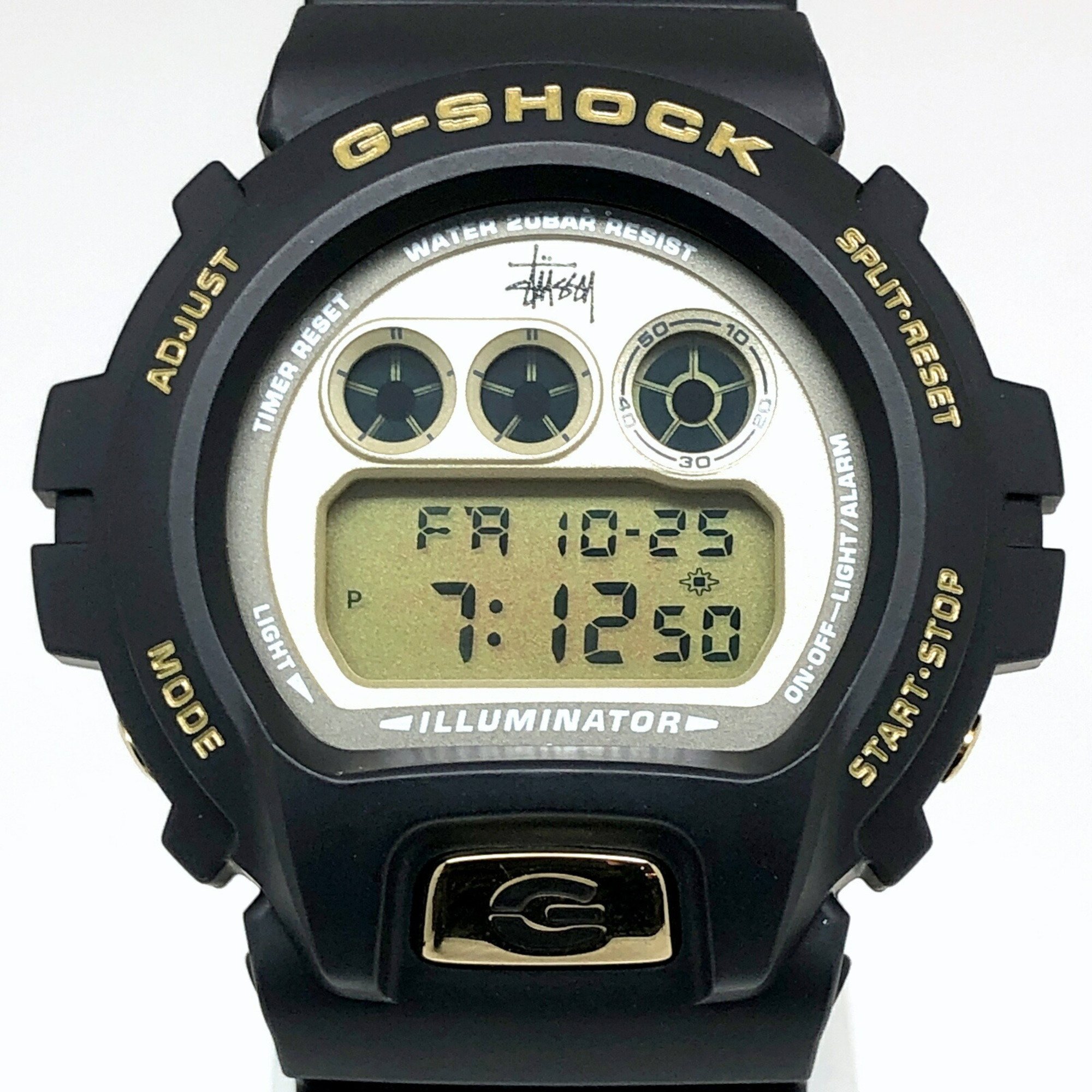 G-SHOCK CASIO Watch DW-6900STS-9 STUSSY 25th ANNIVERSARY 2nd Model Stussy Anniversary Collaboration Black x Gold Released August 2005 Mikunigaoka Store