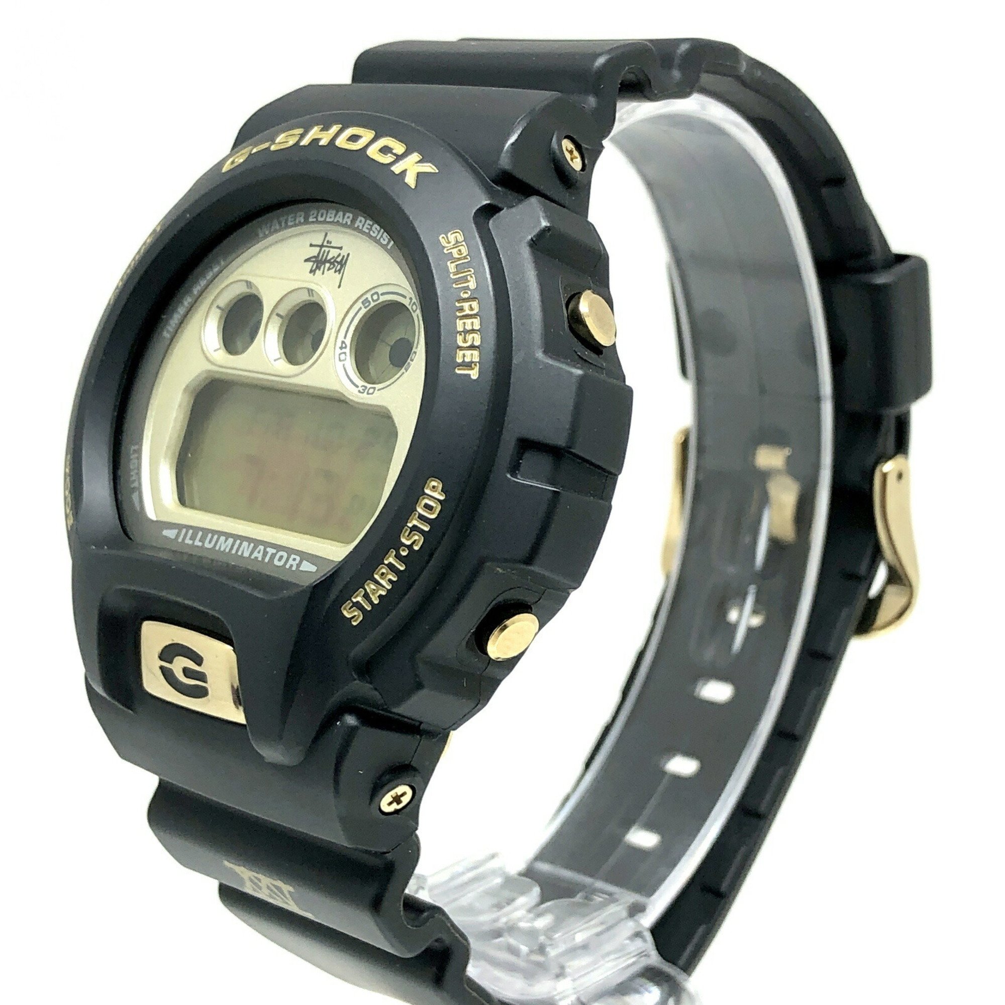 G-SHOCK CASIO Watch DW-6900STS-9 STUSSY 25th ANNIVERSARY 2nd Model Stussy Anniversary Collaboration Black x Gold Released August 2005 Mikunigaoka Store