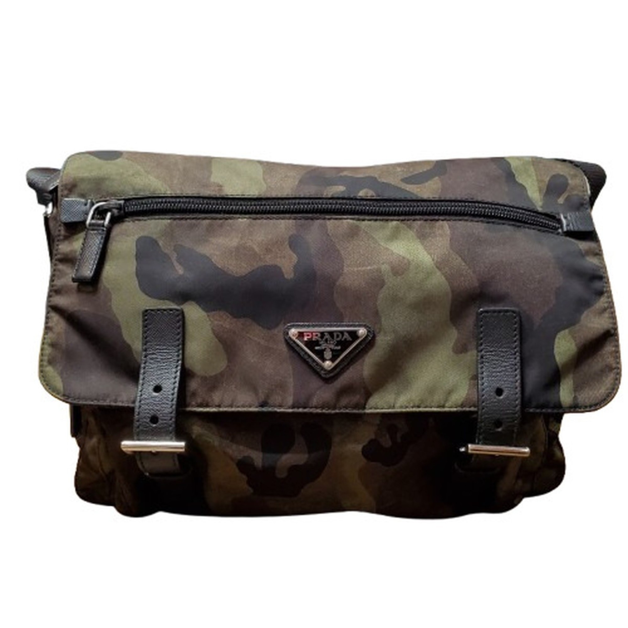 PRADA Prada BT6671 Camouflage Bag Pattern Shoulder Triangle Plate Unisex Kaizuka Store