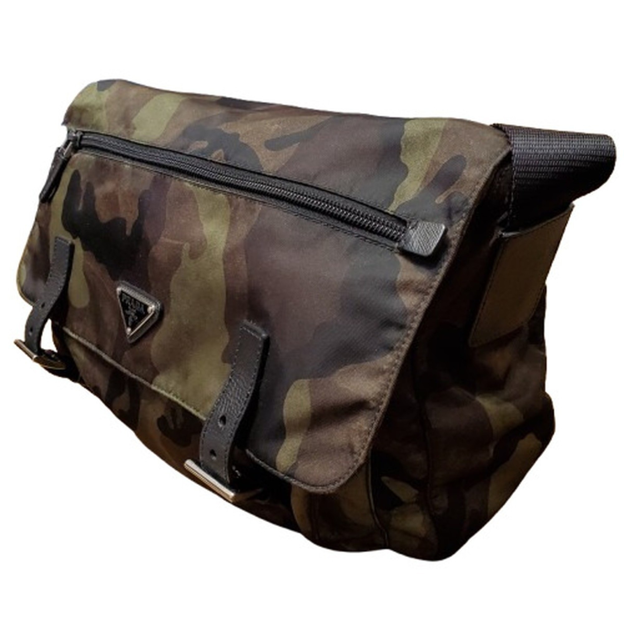 PRADA Prada BT6671 Camouflage Bag Pattern Shoulder Triangle Plate Unisex Kaizuka Store