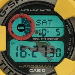 G-SHOCK CASIO Watch DW-9900GF-9 FROGMAN 3rd generation small Frogman Yellow metallic paint Titanium case Red eyes Diving frog EL Released in March 2001 Mikunigaoka store