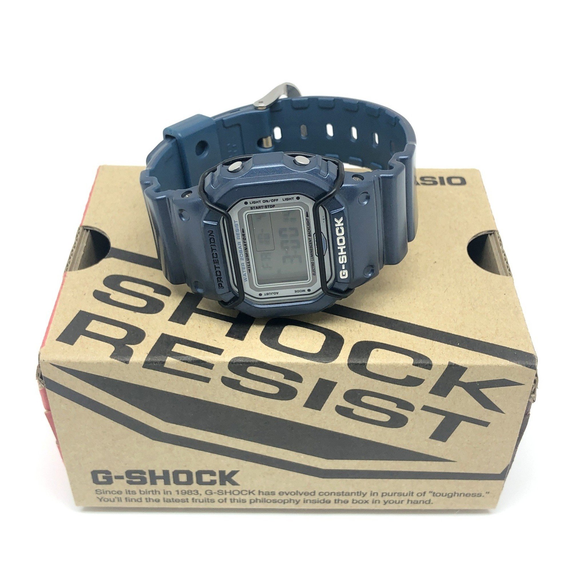 G-SHOCK CASIO Watch DW-5600GF-2A METALLIC-G FRF Signature Model Metallic G Wave Rider Self-Portrait EL Protector Released in May 2001 Mikunigaoka Store