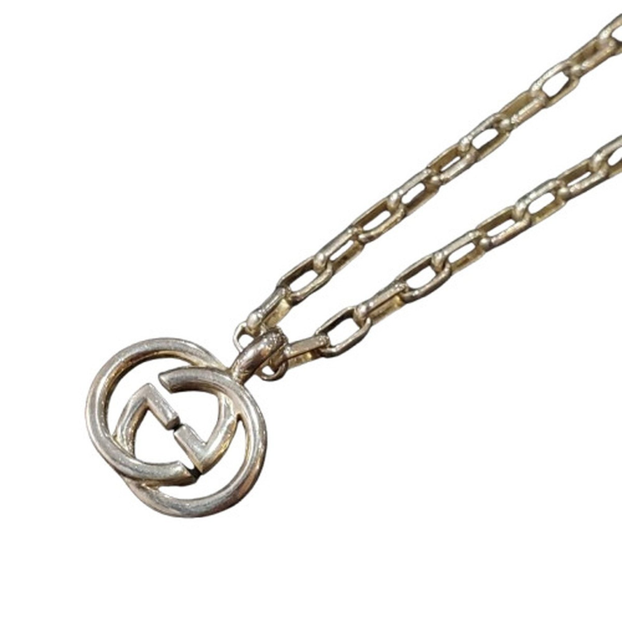 GUCCI Gucci Double G Silver Necklace AG925 Sv925 Men's Women's Kaizuka Store