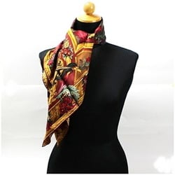 RALPH LAUREN Scarf Muffler Bird Brown x Multicolor Women's