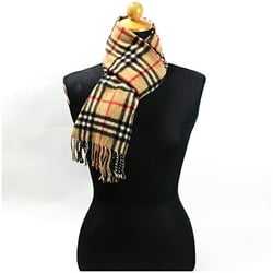 Burberry Cashmere Scarf Camel x Check 144 30 cm Burberrys Men's Women's