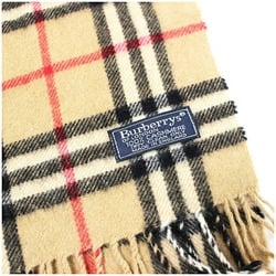 Burberry Cashmere Scarf Camel x Check 144 30 cm Burberrys Men's Women's