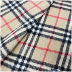 Burberry Cashmere Scarf Camel x Check 144 30 cm Burberrys Men's Women's