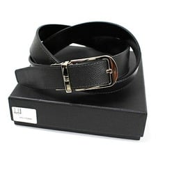 Dunhill Turnbuckle Reversible Leather Belt Black Total Length 109cm Waist 86-101cm (4 Levels of Adjustment) dunhill Men's