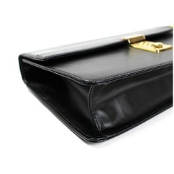 Dunhill clutch bag with dial lock, leather, black, dunhill men's bag, strap