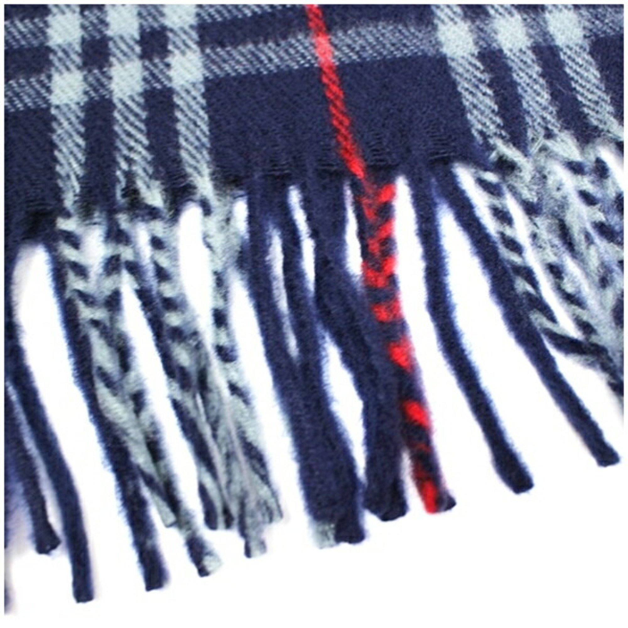 Burberry wool scarf, navy x check, 168 30 cm, Burberrys, men's and women's