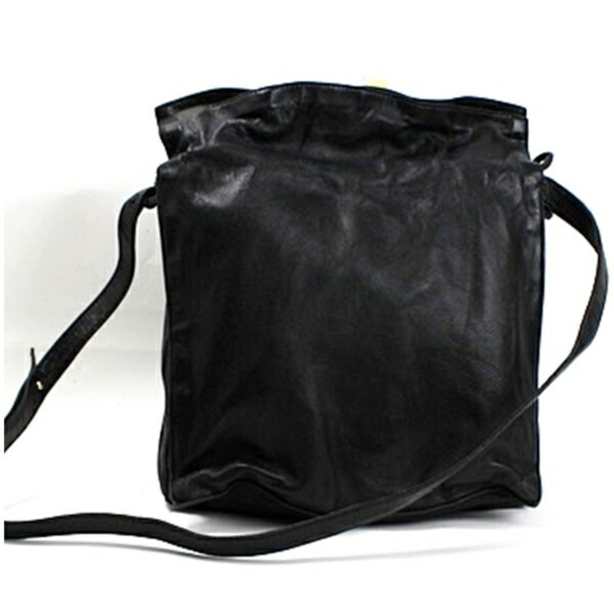 LOEWE Shoulder Bag Leather Black Women's