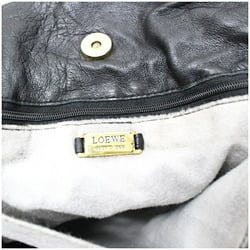 LOEWE Shoulder Bag Leather Black Women's