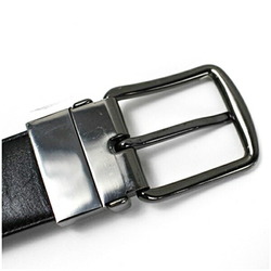 Coach reversible turnbuckle belt, black x signature, 101cm total length, 81-91cm waist (5-step adjustment), men's, gunmetal hardware