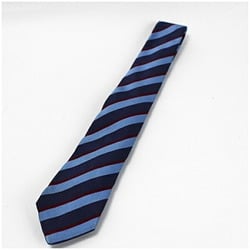 Gucci Silk Narrow Tie Striped Navy x Blue Current Model 562827 428879 4E979 GUCCI Men's