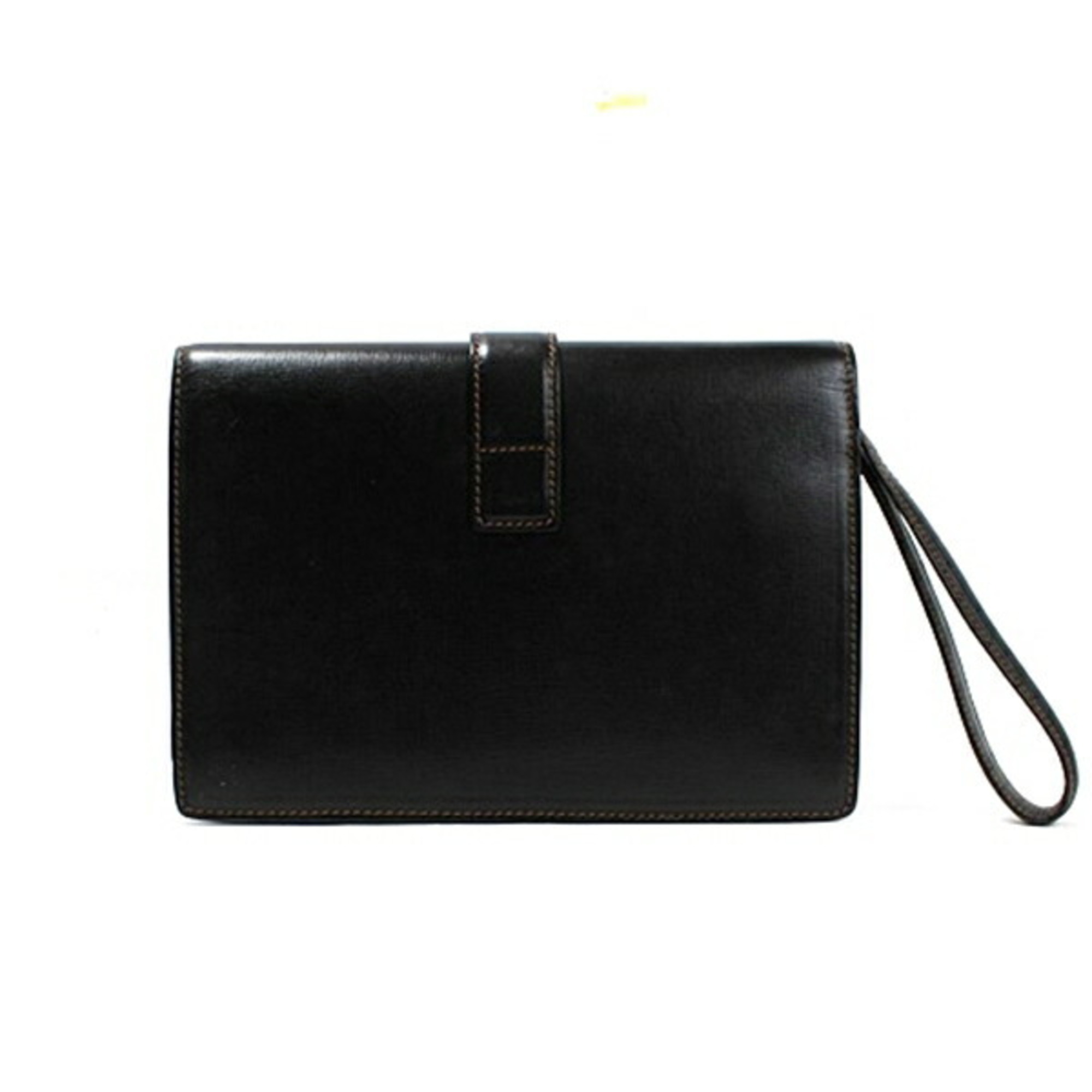 Dunhill clutch bag with dial lock, leather, black, dunhill men's bag, strap