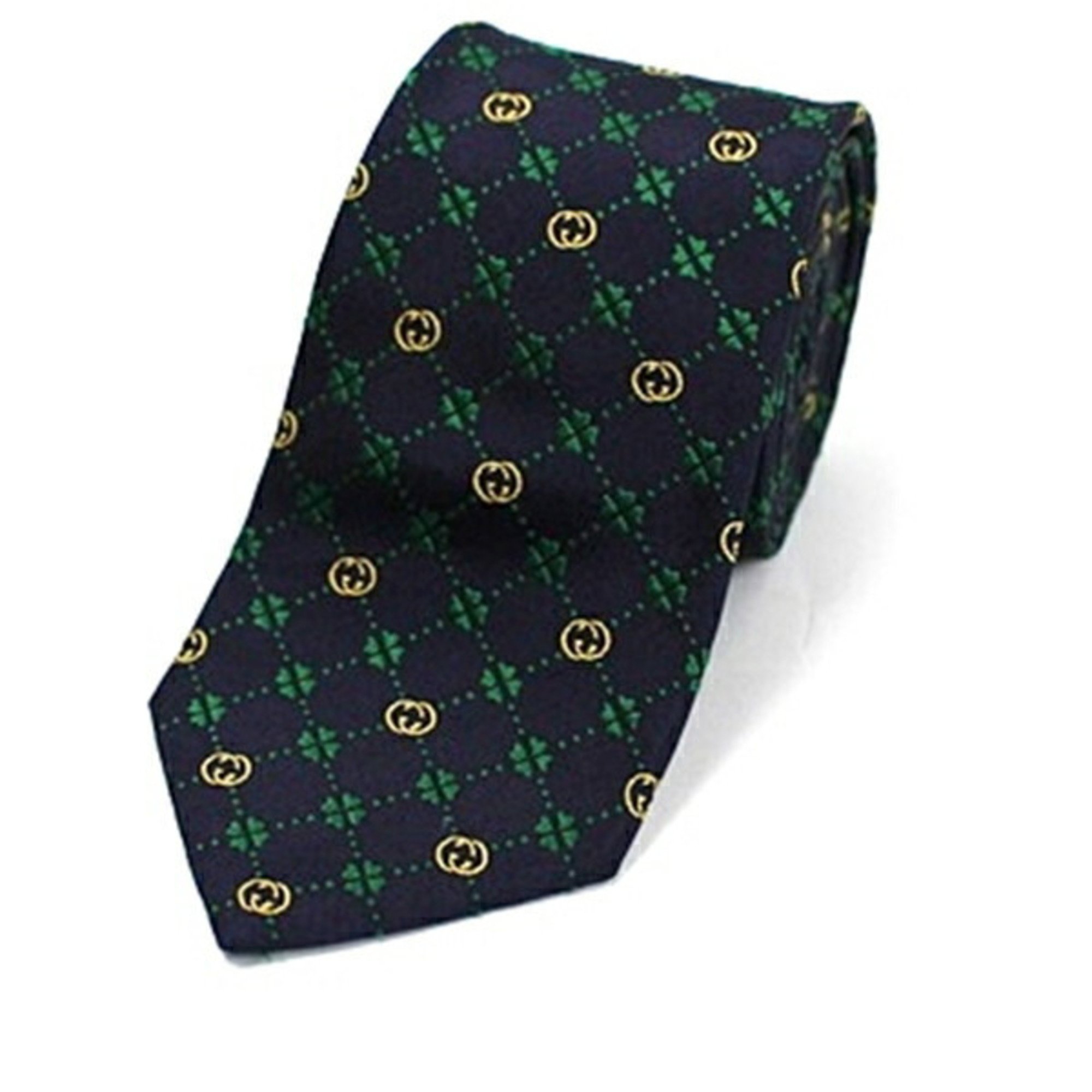 Gucci Silk Narrow Tie Dark Navy Current Model 658242 4E002 GUCCI Men's