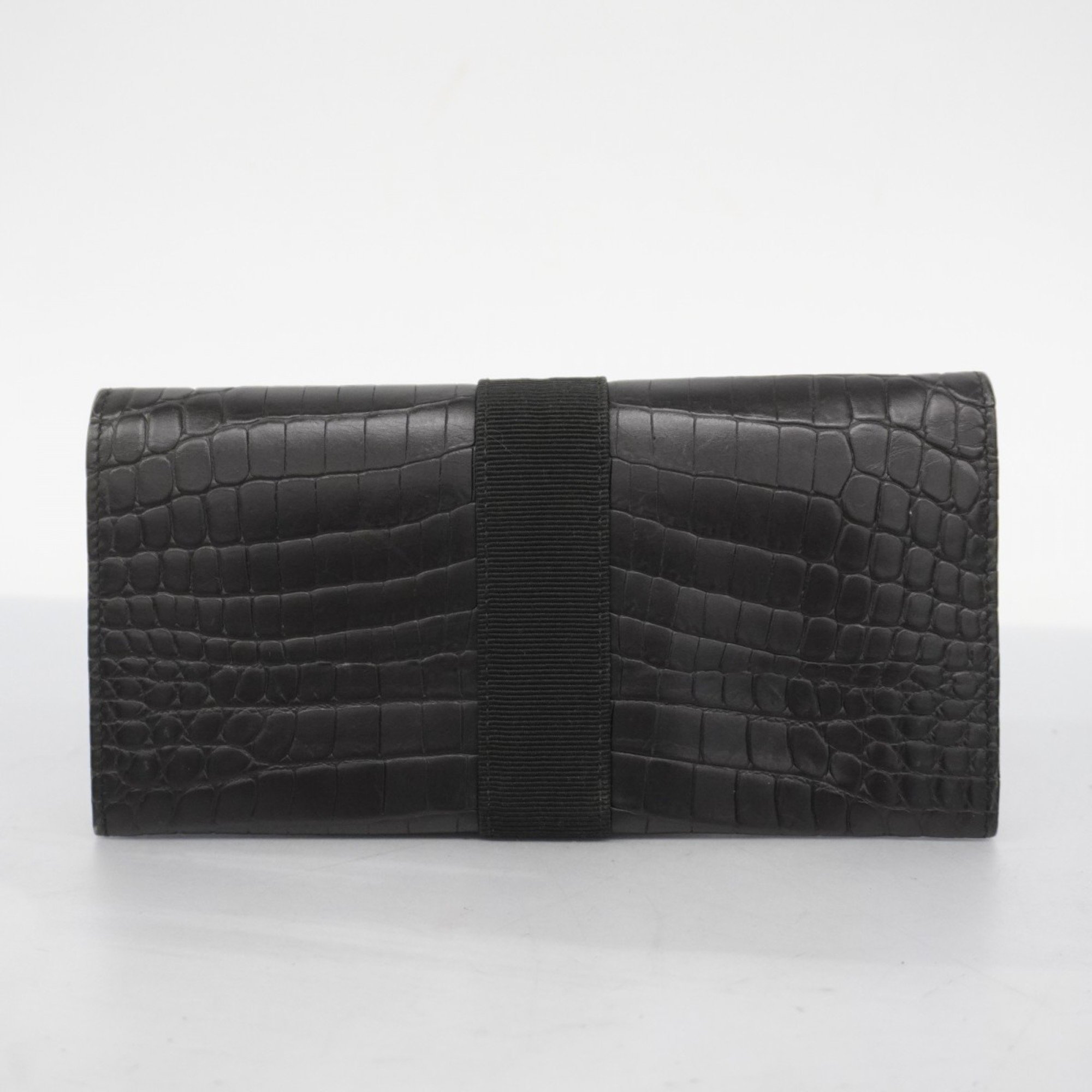 Salvatore Ferragamo Vara Leather Long Wallet Black Women's