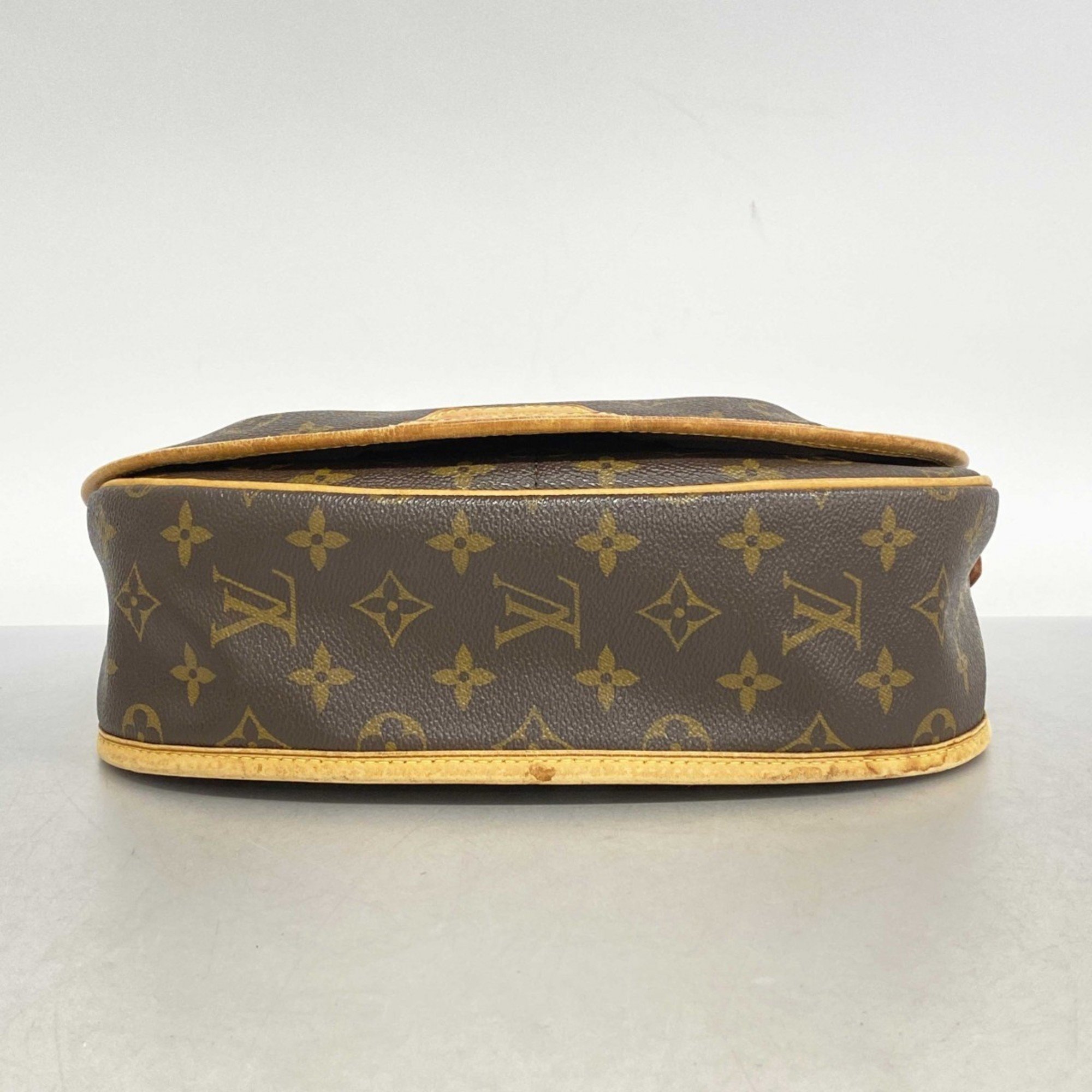 Louis Vuitton Shoulder Bag Monogram Menilmontant PM M40474 Brown Women's