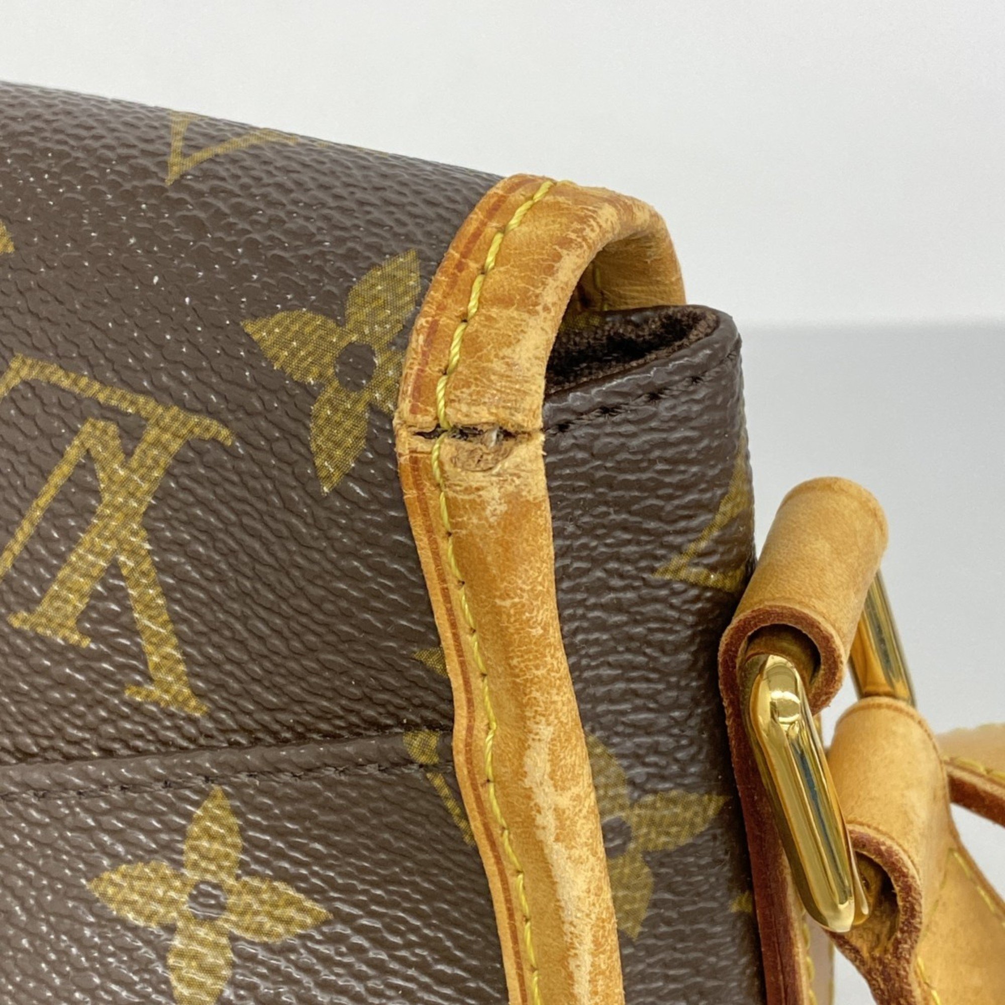 Louis Vuitton Shoulder Bag Monogram Menilmontant PM M40474 Brown Women's