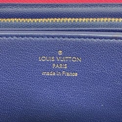 Louis Vuitton Long Wallet Monogram Embossed Coussin Zipper M82737 Bougainvillea Ladies