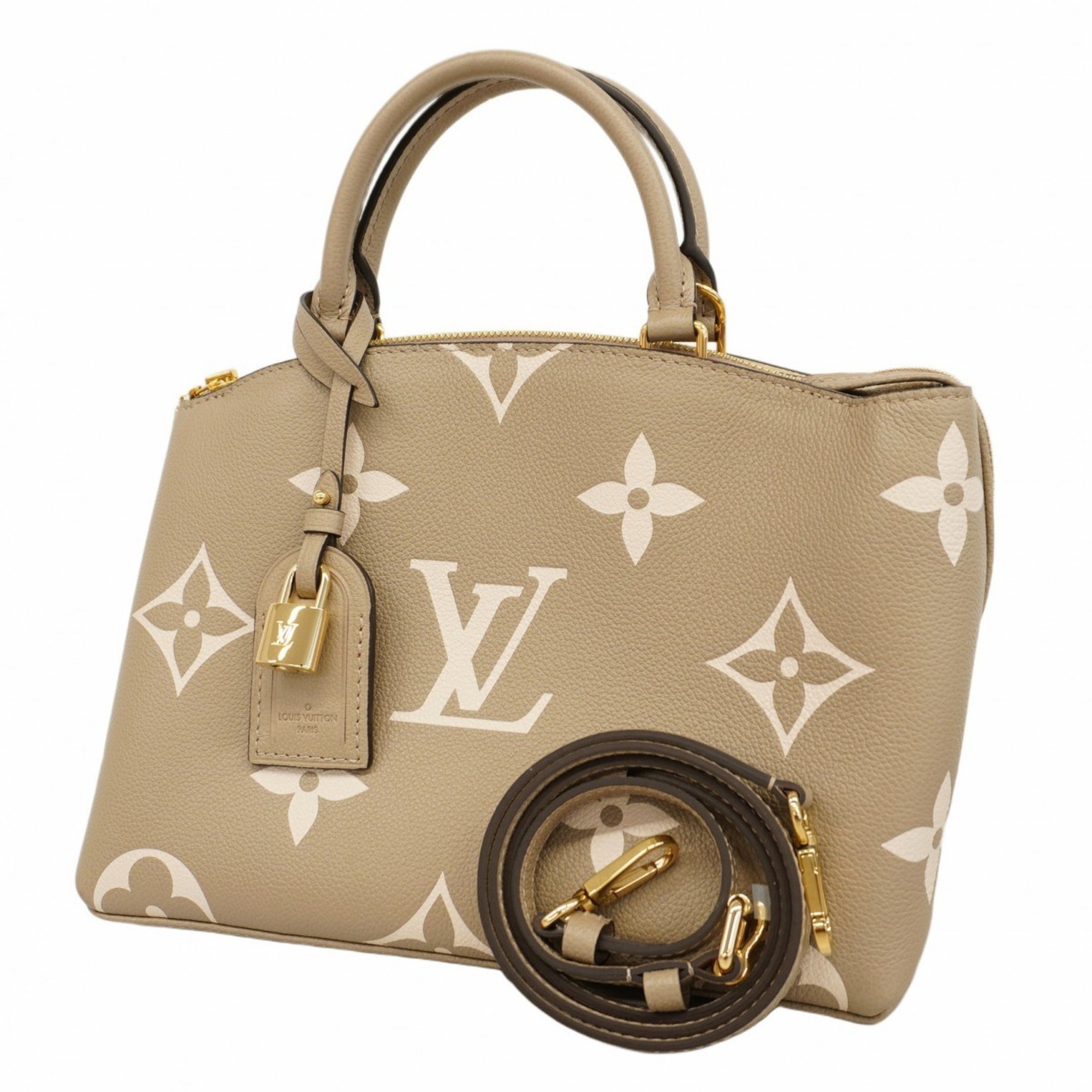 Louis Vuitton Handbag Monogram Empreinte Petit Palais PM M58914 Tourtrell Creme Ladies