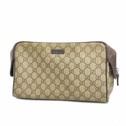 Gucci Clutch Bag GG Supreme 108801 Brown Men's Women's