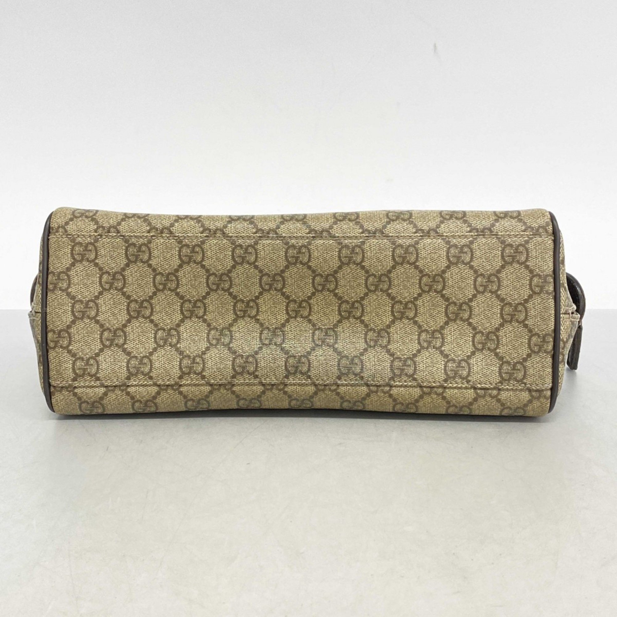 Gucci Clutch Bag GG Supreme 108801 Brown Men's Women's