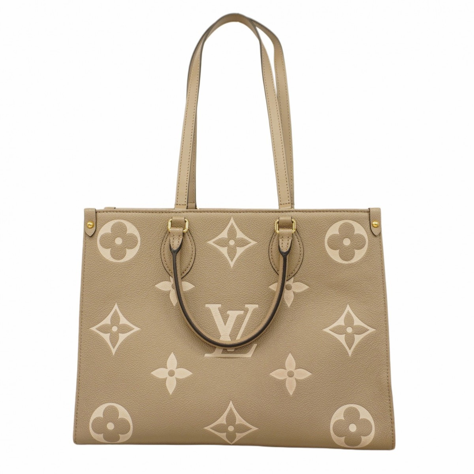 Louis Vuitton Tote Bag Monogram Empreinte On the Go MM M45494 Tourtrell Creme Ladies