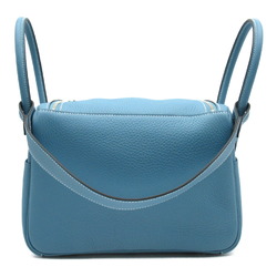 Hermes Lindy 26 Shoulder Bag, Leather, Taurillon Clemence, Women's, Blue, 073428CK