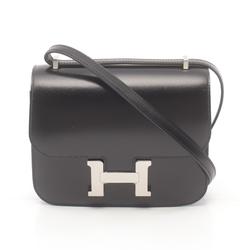 Hermes HERMES Constance Shoulder Bag Calfskin (Cowhide) Box Women's Black 056346CK