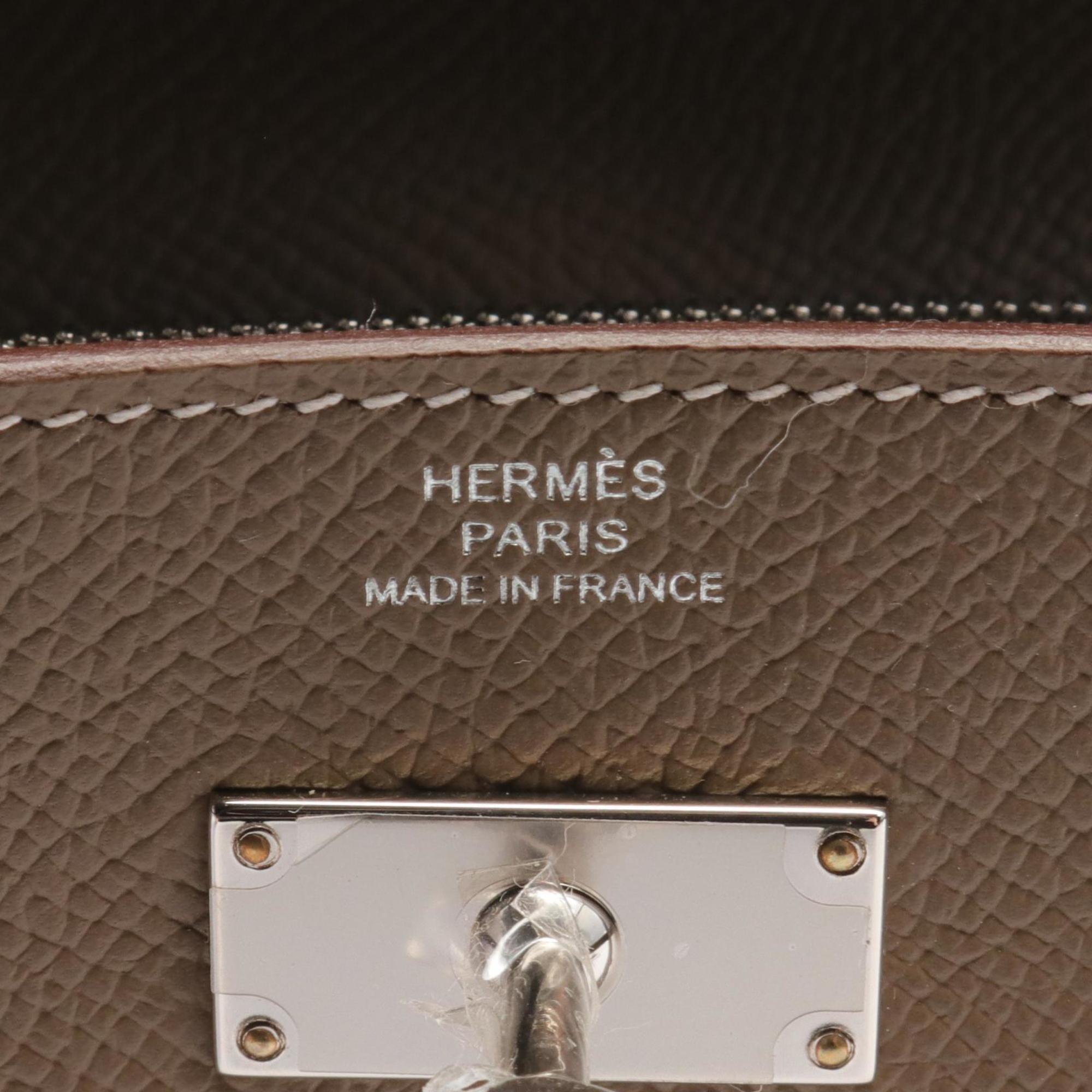 Hermes HERMES Kelly To Go Shoulder Bag Epsom Leather Women's Brown