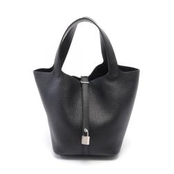 Hermes HERMES Picotin Lock PM Handbag Bag Taurillon Clemence Women's Black