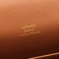 Hermes HERMES Pochette Kelly Handbag Bag Swift Leather Women's Brown 049417CC