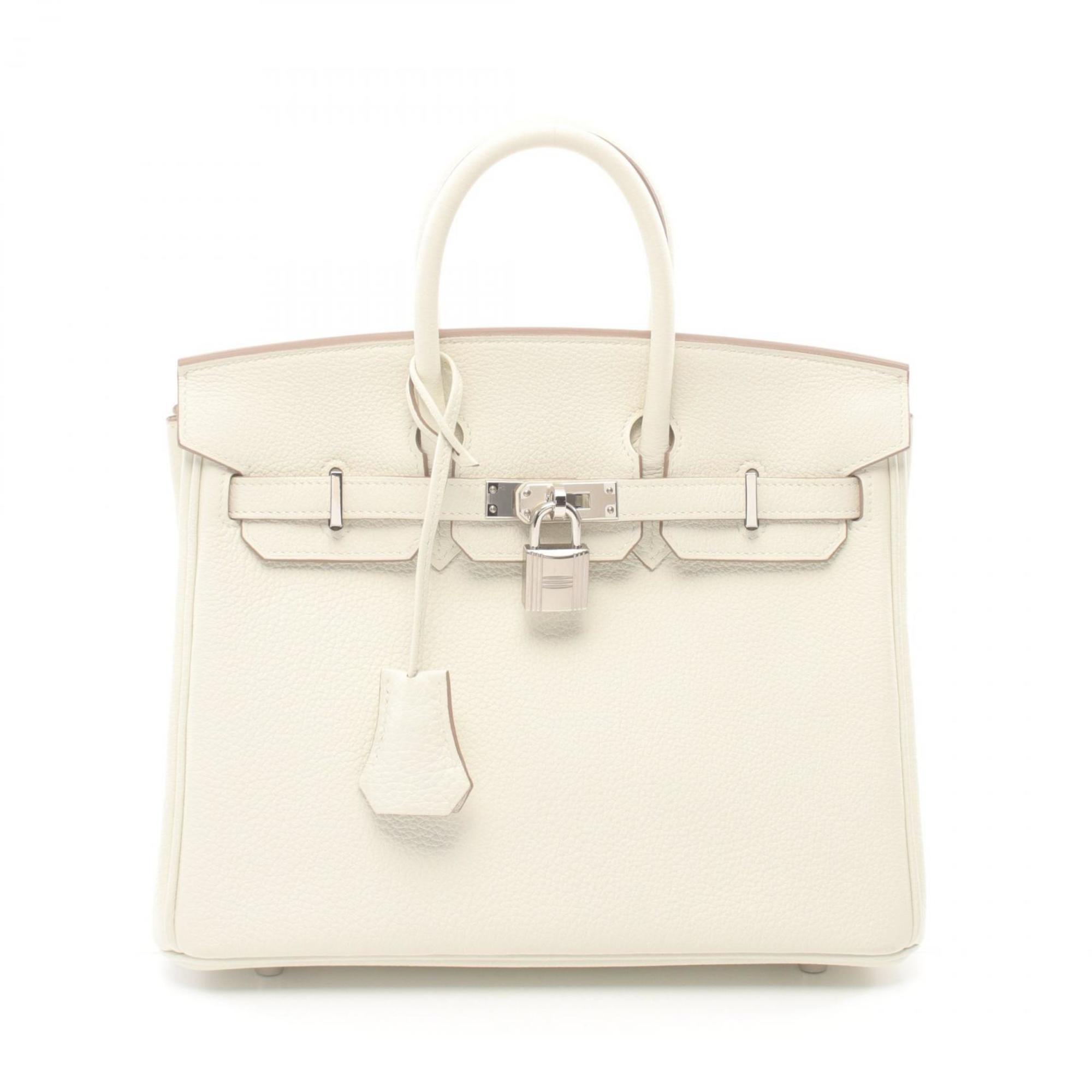 Hermes HERMES Birkin 25 Handbag Bag Togo Women's White 041344CK