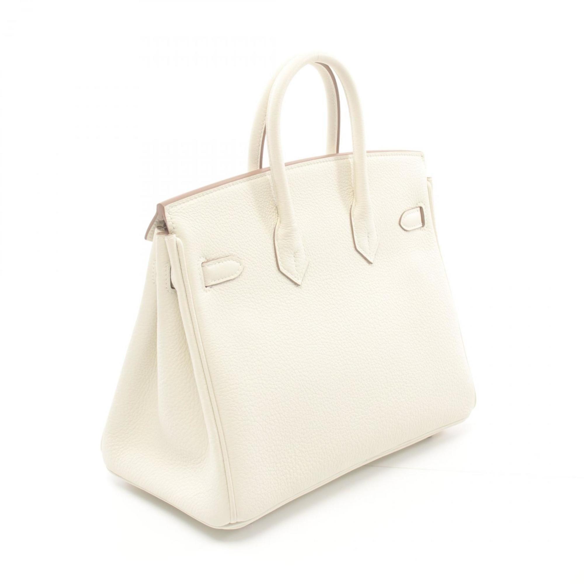 Hermes HERMES Birkin 25 Handbag Bag Togo Women's White 041344CK