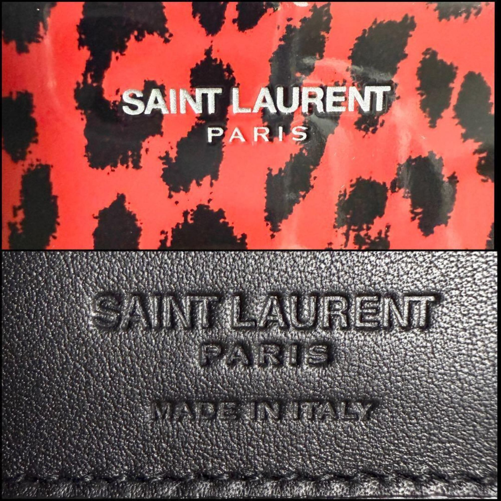 Yves Saint Laurent Paris SAINT LAURENT Men's Bi-fold Wallet Enamel