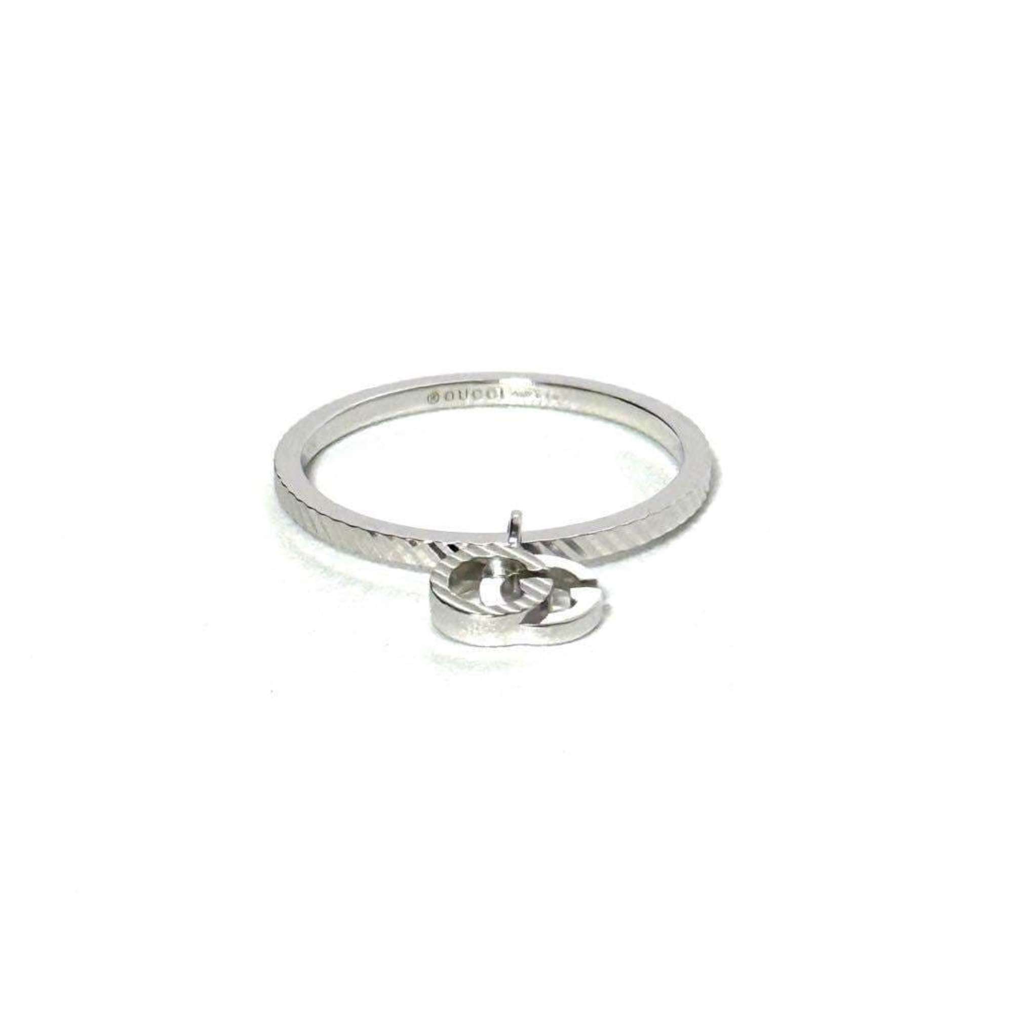 GUCCI Women's Ring GG Running White Gold K18