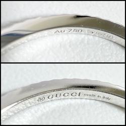 GUCCI Women's Ring GG Running White Gold K18