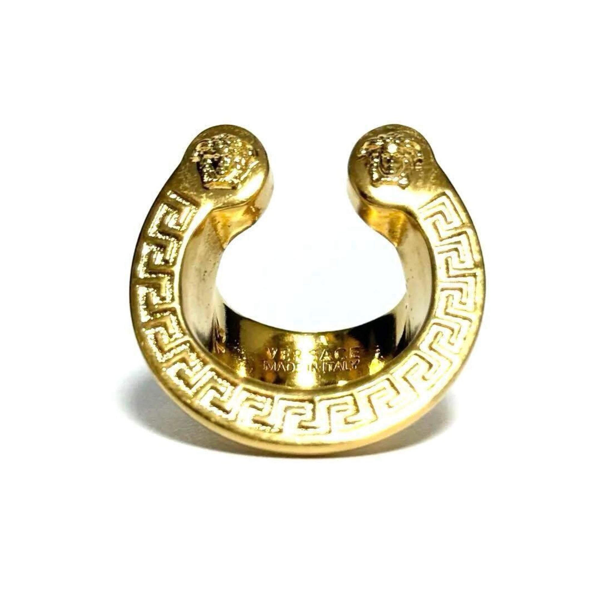 Versace VERSACE Men's Women's Medusa Horseshoe Ring