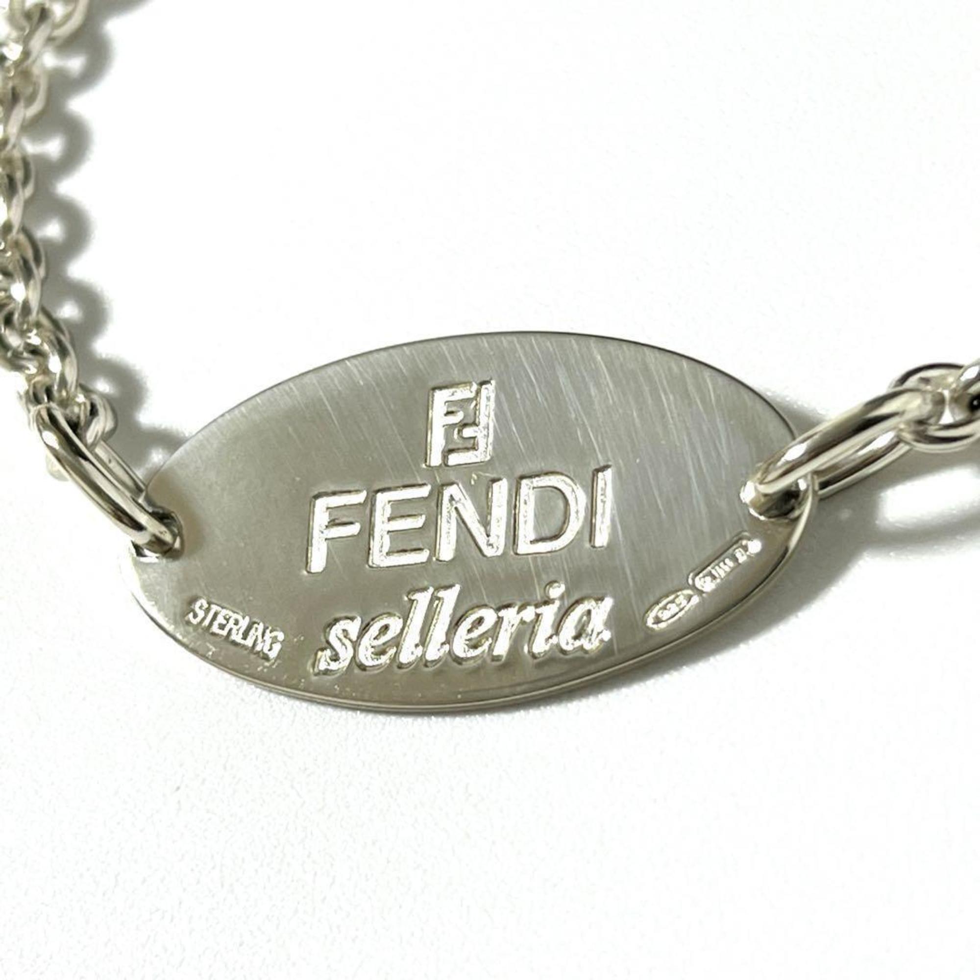 FENDI Men's and Women's Bracelet Selleria Silver