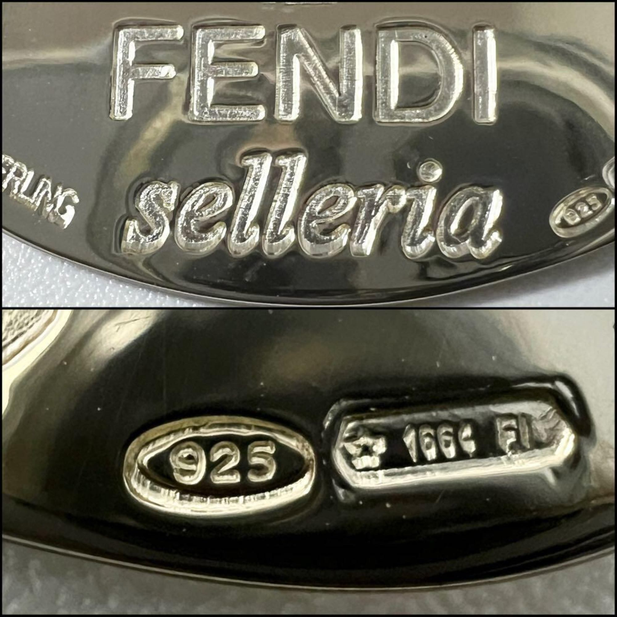 FENDI Men's and Women's Bracelet Selleria Silver