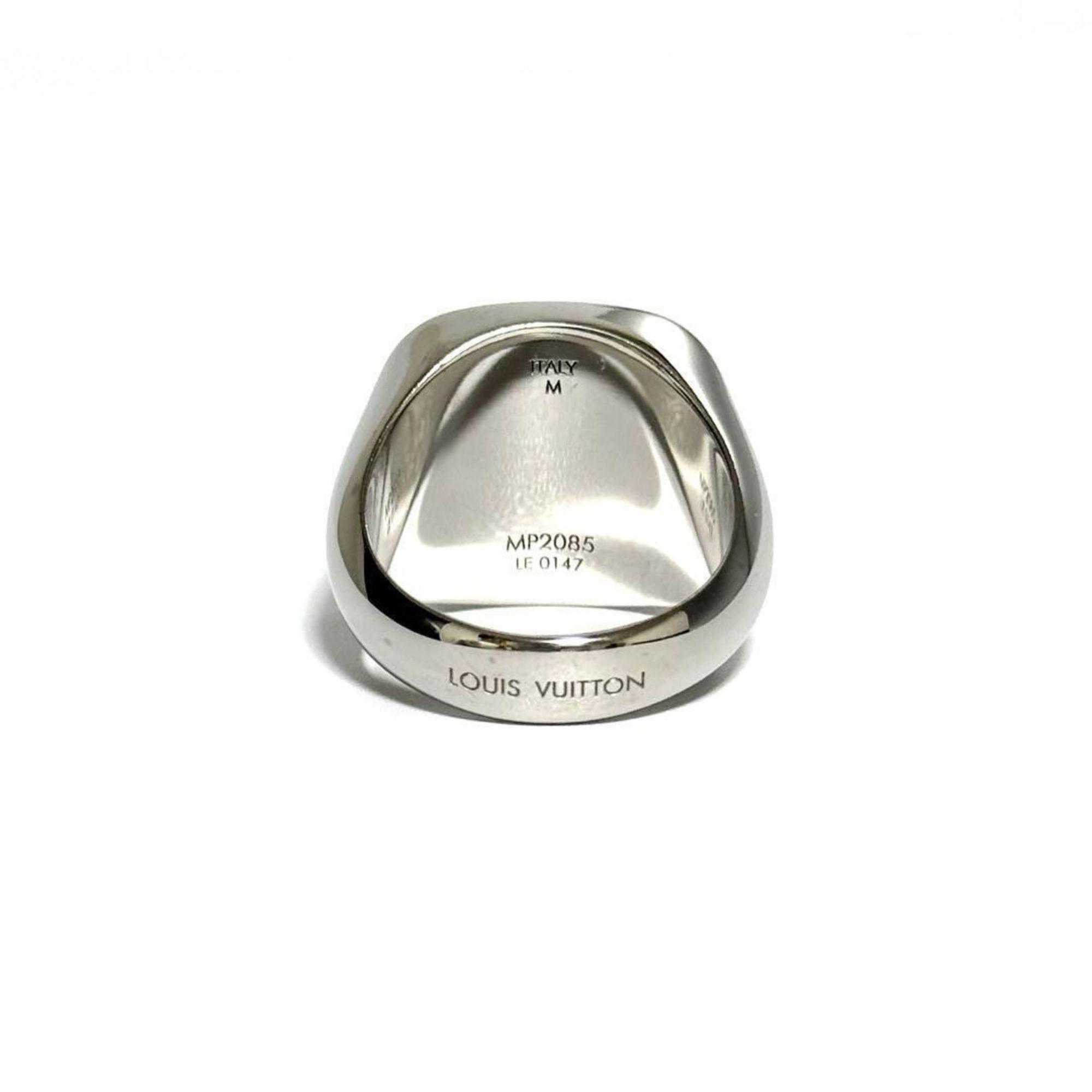 LOUIS VUITTON Men's Ring Signet Monogram Chevalier