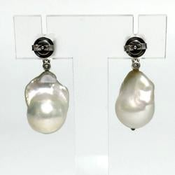 BOTTEGA VENETA Women's Drop Earrings, Pearl, Silver