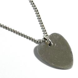 GUCCI Women's Necklace Pendant Trademark Heart Tag Silver 925